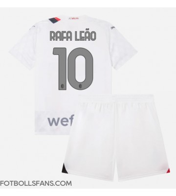 AC Milan Rafael Leao #10 Replika Bortatröja Barn 2023-24 Kortärmad (+ Korta byxor)
